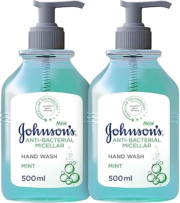 Lavage des mains antibactérien johnson's menthe 500 ml pièce gratuite 5524