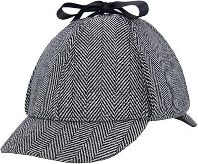 Chapeau deerstalker classique avec oreillettes, chapeau de détective cosplay pour halloween, casquette vintage classique pour adultes et enfants. Votre satisfaction, notre priorité chez Diaytar