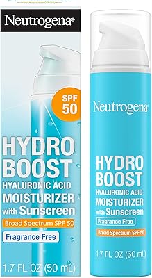 Neutrogena hydro boost hydratant pour le visage à l'acide hyaluronique avec écran