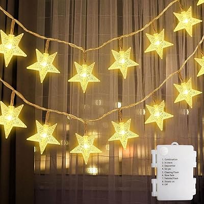 Bande lumineuse féerique twinkle star de 6 mètres, 40 led alimentées par batterie
