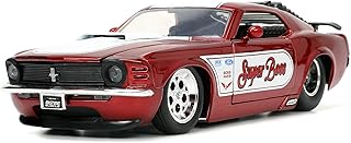 Big time muscle 1:24 ford mustang boss 429 1970, rouge, jouets pour enfants