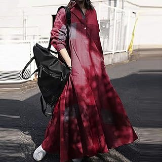 Robe en coton pour femme avec un design classique à carreaux, col cranté