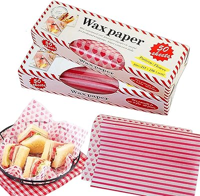 100pcs papier d'emballage carré pour hamburgers pour aliments et pique-niques - papier ciré imperméable et résistant à la graisse - charcuterie rose pour la cuisson, la cuisson, la friture et l'emballage du fromage. Diaytar : Des offres irrésistibles chaque jour