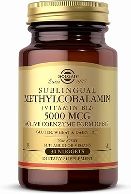 Capsules solgar vitamine b12 pour unisexe - taille 30 capsules