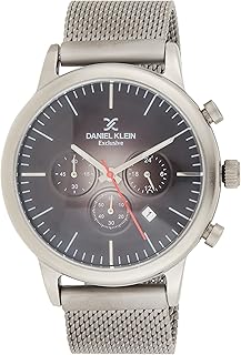 Montre à quartz pour homme daniel klein, affichage analogique et bracelet en acier