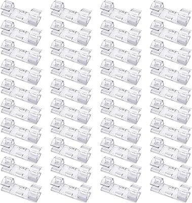 40 pièces de serre-câbles transparents, support de cordon auto-adhésif solide, support de cordon