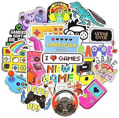 Autocollants de jeu pour ordinateur portable classiques qtl pour enfants et adultes autocollants