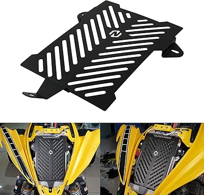 Joli cache de protection de radiateur noir cnc compatible avec yamaha raptor 700