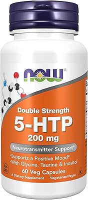 Now foods, 5-htp, double concentration, 200 mg, 60 gélules végétariennes