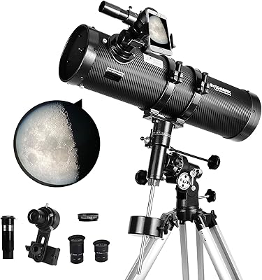Télescope à réflecteur newtonien 130eq pour adultes télescope professionnel pour l'astronomie adulte livré