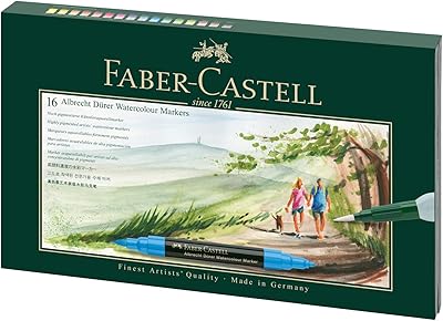 Faber-castell albrecht düler 160318 stylo aquarelle à double pointe pour une application