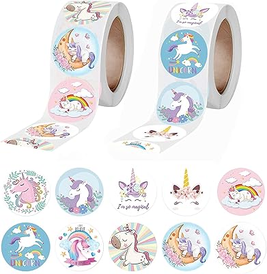 Luxurist 1000 pièces autocollants licorne pour enfants, autocollants licorne auto-adhésifs mignons 1 pouce pour sacs cadeaux scolaires décorations anniversaires décorations artisanat. Achetez malin avec Diaytar Sénégal, votre partenaire shopping 100% digital