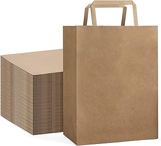 Sacs en papier kraft geetanjali curves (marron) 12" x 5" 16" paquet