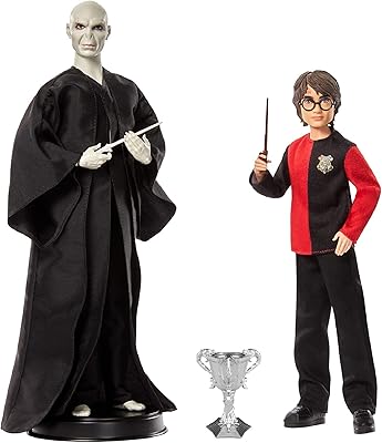Poupée de collection harry potter 2 pièces, coffret cadeau comprenant une poupée voldemort