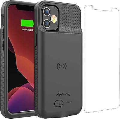 Coque de batterie pour iphone 12 pro et iphone 12, 5000 mah, coque