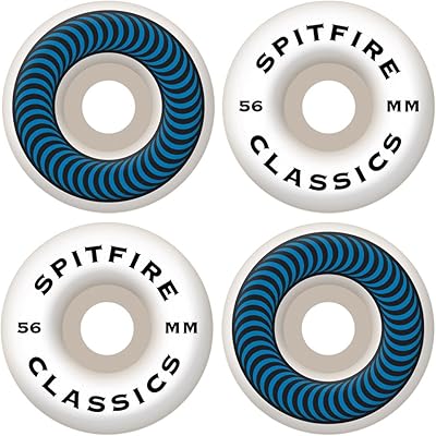 Roues de patin haute performance spitfire classic 56 mm (jeu de 4)
