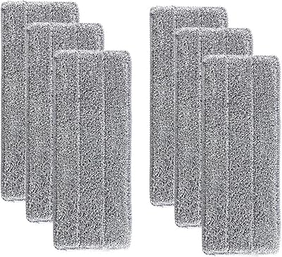 Têtes de rechange pour vadrouille en microfibre pour vadrouilles humides sèches 6 pièces
