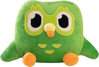 Jouet en peluche hibou vert, jouet animé en polypropylène, adorable poupée en peluche