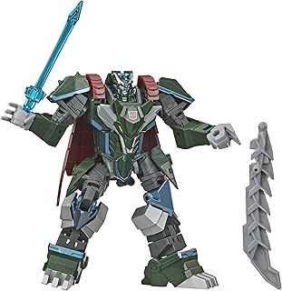 Figurine transformers cyberverse adventures ultra class thunder howl bumblebee, energon armor power-up