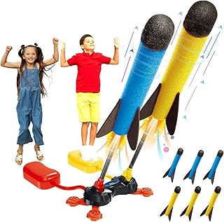 Jouet double lance-roquettes pour enfants en mousse stomp kids avec 6 fusées qui