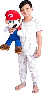 Oreiller de lit en peluche douce franco kids, taille unique, super mario