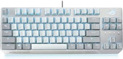 Clavier de jeu mécanique filaire asus rvb avec éclairage rvb, rog strix scope
