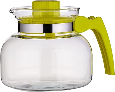 Termisil théière simple iowa en verre borosilicate 1l (résistant à la chaleur) adaptée