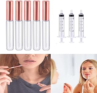 Flacon de brillant à lèvres vide rechargeable en plastique transparent avec remplissage