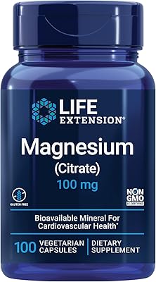 Capsules végétariennes de magnésium (citrate) life extension - 160 mg