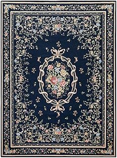Tapis américain rural pastoral rectangulaire tapis confortable polyester tapis chambre salon plastique antidérapant