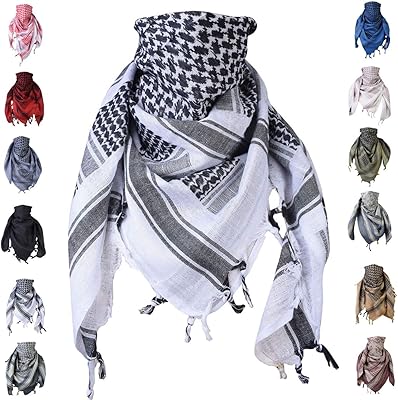 Hommes femmes tactique shemagh écharpe 100% coton militaire de cou wrap