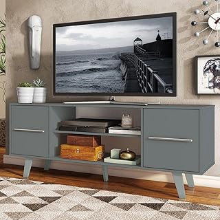 Meuble tv madisa avec rangement et organisation des câbles pour téléviseurs