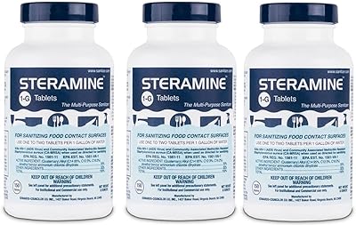 Comprimés désinfectants quadruples de styramine 150 comprimés par bouteille 3