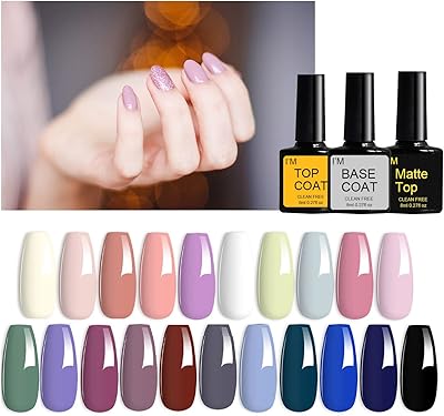 Ensemble de vernis à ongles gel baysky de 24 pièces ensemble nu