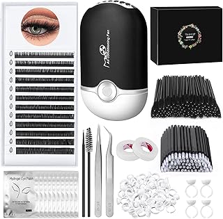 Kit d'extension de cils 230 pièces avec kits féeriques 007d boucles
