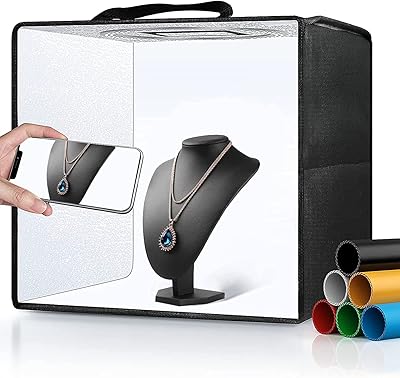 Boîte lumineuse de studio portable, kit de tente photo professionnelle à intensité variable