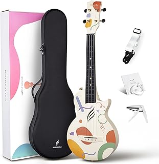 Ukulélé de voyage enea nova u 23 pouces en fibre de carbone