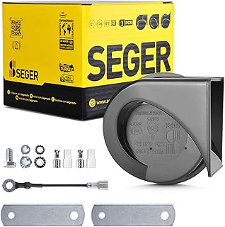 Klaxon de voiture seager - tonalité faible, 12 volts, ajustement universel, haut-parleur 12