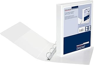 Anneau de présentation falken en plastique à travers classeur din a4 blanc 4