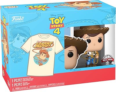 Funko p&t disney : toy story 4 - woody (s), figurine en vinyle