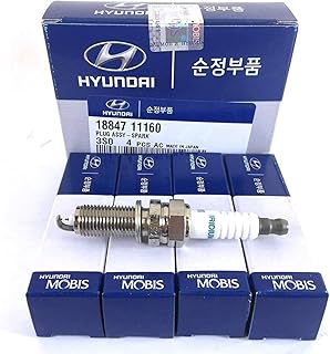 Bougies d'allumage d'origine hyundai 18847-11160, jeu de 4