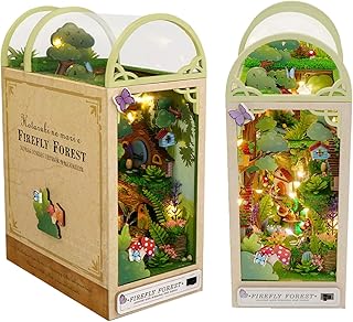 Kit d'angle de livre diy roroom, bibliothèque de maison de poupée, puzzle 3d