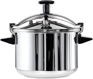 Tefal authentic autocuiseur 12 litres, argent, acier inoxydable, p0531731