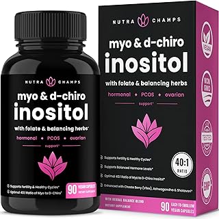 Supplément myo-inositol et d-chiro inositol [rapport 40:1] poudre b8 avec vitex et acide