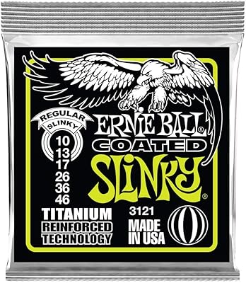 Cordes de guitare électrique rps ernie ball regular avec revêtement en titane