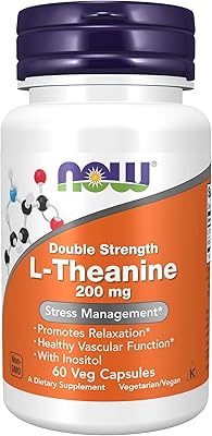 Now suppléments théanine 200 mg avec inositol gestion du stress* 60