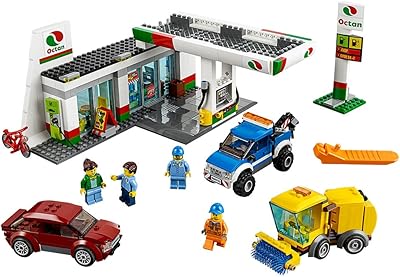 Lego 60132 kit de construction de la station-service city (515 pièces)
