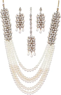Parure de bijoux pour femme zafiri pearls (or) (zpfk6989), métal, perles