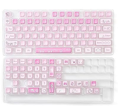 Unzil sakura dyed sub keycaps 120 ppt personnalisés pudding keycaps avec extracteur