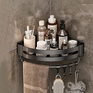 Étagère de salle de bain en aluminium ibama space, étagères de douche